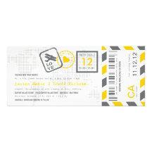Invitation de billet de par avion de carte d'embar