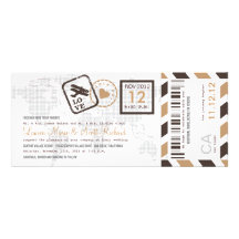 Invitation de billet de par avion de carte d'embar