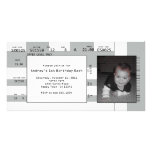 Invitation de billet de sports cartes avec photo