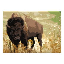 Invitation de bison/de Buffalo