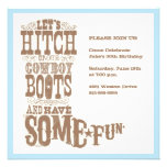 Invitation de botte de cowboy