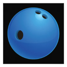Invitation de boule de bowling