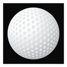 Invitation de boule de golf