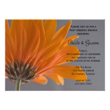 Invitation de brunch de mariage de courrier de mar