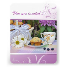 Invitation de brunch de petit déjeuner d'anniversa