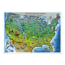 Invitation de carte des Etats-Unis