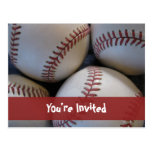 Invitation de carte postale de base-ball