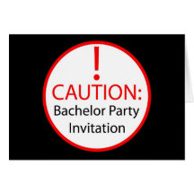 Invitation de célibataire carte