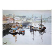 Invitation de chalutiers de pêche
