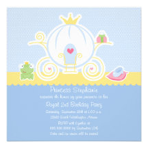 Invitation de chariot de fête d'anniversaire de la
