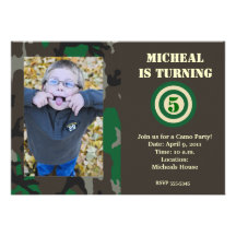 Invitation de chasse de Camo