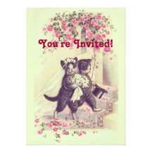 Invitation de chats de mariage