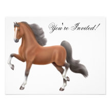 Invitation de cheval de Saddlebred