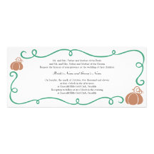 Invitation de citrouille et de vigne