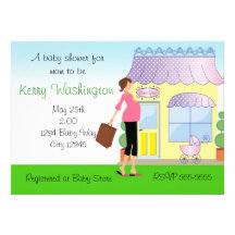 Invitation de client de boutique de maman de mod d