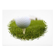 Invitation de conception de tee de golf