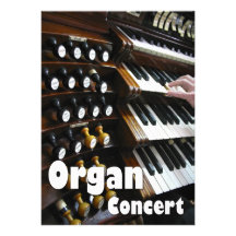 Invitation de concert d'organe - claviers