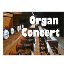 Invitation de concert d'organe - console française