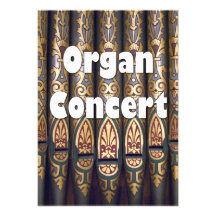 Invitation de concert d'organe - tuyaux
