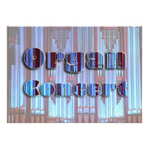Invitation de concert - tuyaux bleus