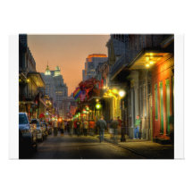 Invitation de coucher du soleil de rue de Bourbon