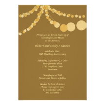 Invitation de dîner d'anniversaire de lumières cin