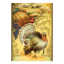 Invitation de dîner de thanksgiving