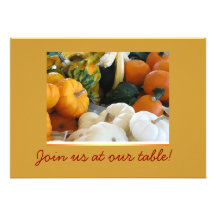 Invitation de dîner de thanksgiving