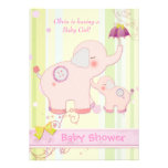 Invitation de douche de bébé de parapluie d'élépha