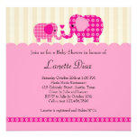 Invitation de douche de bébé d'éléphant de maman e