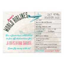 Invitation de douche de DestinationBridal de bille