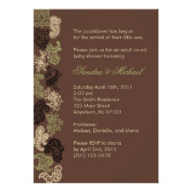 Invitation de douche de Paisley