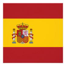 Invitation de drapeau de l'Espagne