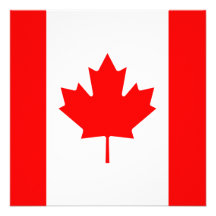 Invitation de drapeau du Canada