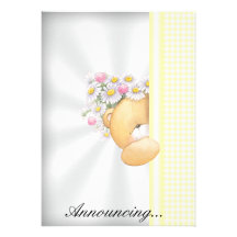 Invitation de faire-part de bébé
