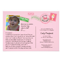 Invitation de fête d'anniversaire de carte postale