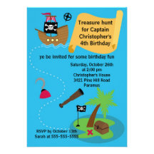 Invitation de fête d'anniversaire de chasse à trés