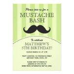 Invitation de fête d'anniversaire de coup de moust
