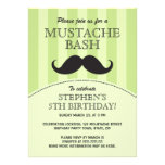 Invitation de fête d'anniversaire de coup de moust