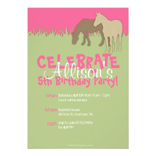 Invitation de fête d'anniversaire de deux de Brown