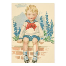 Invitation de fête d'anniversaire de garçon de cos