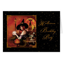 Invitation de fête d'anniversaire de Halloween - s Cartes De Vœux