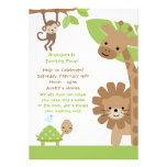 Invitation de fête d'anniversaire de jungle