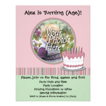 Invitation de fête d'anniversaire de la fille