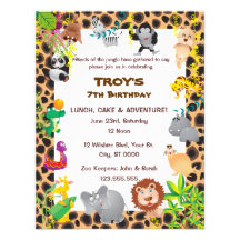 Invitation de fête d'anniversaire de l'enfant afri