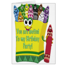 Invitation de fête d'anniversaire de l'enfant de c carte de vœux
