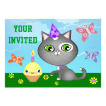 Invitation de fête d'anniversaire de l'enfant fait