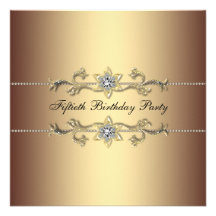 Invitation de fête d'anniversaire de l'or de la fe