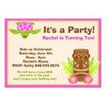 Invitation de fête d'anniversaire de Luau