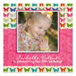 Invitation de fête d'anniversaire de papillon